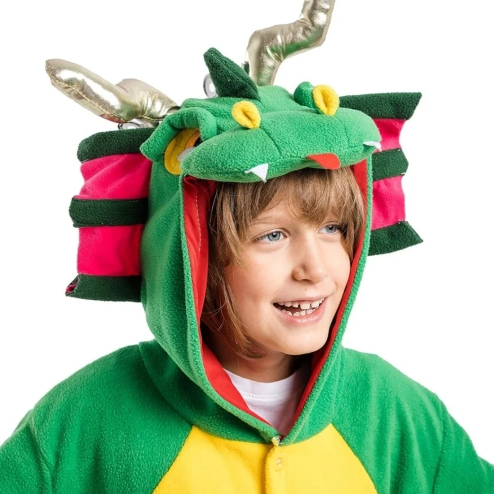 Green Dragon Kids Costume Size L